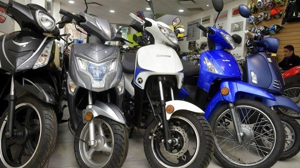 La venta de motos en la Provincia cayó un 64,7% en mayo