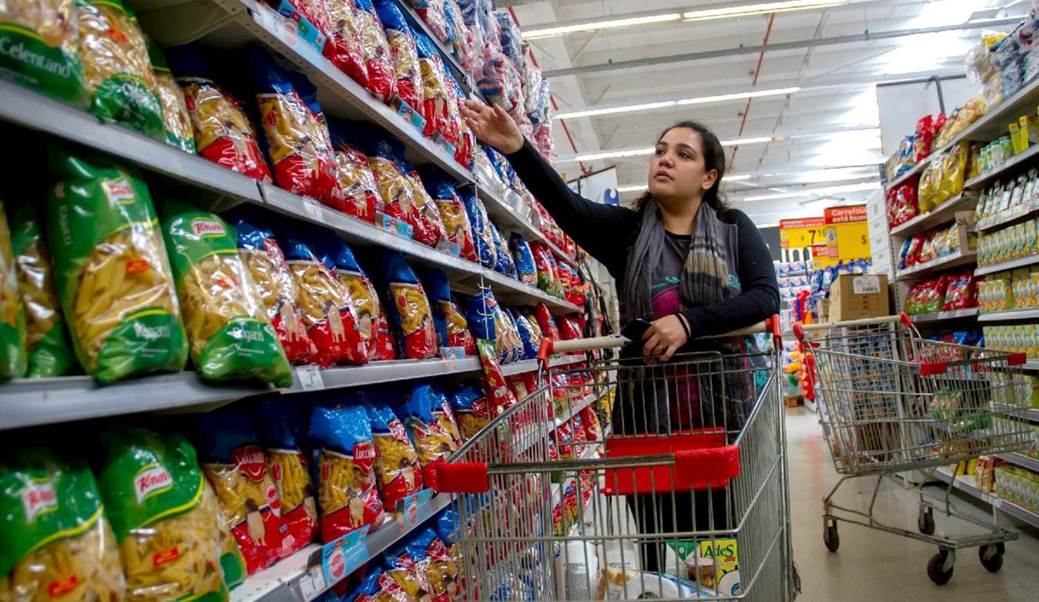 Supermercados: el consumo real quedó un 32,6% por debajo de la inflación