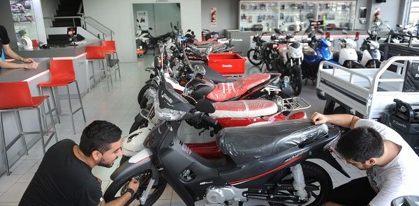 Cayó un 52,8% la venta de motos en la provincia